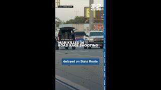 Dash camera captures fatal road rage incident 15 shell casings recovered at scene [upl. by Adnal675]