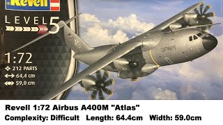 Large Scale Revell 172 Airbus A400M quotAtlasquot Kit Review [upl. by Eshelman447]