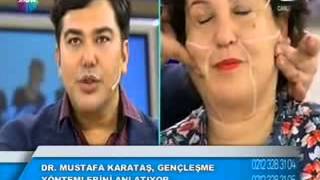 VShape Ameliyatsız Yüz Germe Uygulaması  Gülben Ergen Show [upl. by Kcirdneked]