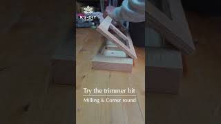 トリマービットを試す♯2／ボーズ面ampテンプレート／try the trimmer bit shorts 木工 woodworking [upl. by Carrissa509]