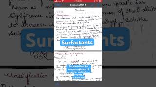 Surfactants surfactants cosmeticsscience cosmetics bpharm cosmeticsexcipients [upl. by Yngiram]