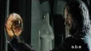 LOTR Extended Edition  Aragorn vs Sauron in Palantir [upl. by Ellehc]