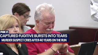 Captured Florida fugitive cries after 40 years on the run for 1984 murder [upl. by Nosyk]