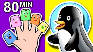 Finger Family Songs Collection  80 Mins of Nursery Rhymes  Kindergarten Kids Learn by BusyBeavers [upl. by Idieh]