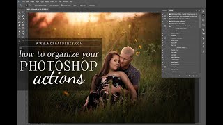 Organizing Photoshop Actions [upl. by Ahsinrat]