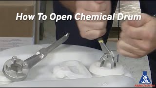 How To Open A Large Chemical Drum 🧪 Tutorial Using a Drum Wrench [upl. by Bedad]