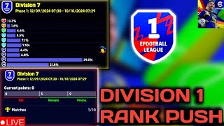 Division Rank Push In eFootball 2025 First time [upl. by Teufert]