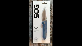 Складной нож SOG Adventurer LB Nordic Blue Blade Steel Cryo 5cr15MOV [upl. by Niac]