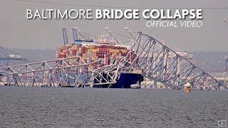 Official Footage of the Francis Scott Key Bridge Collapse [upl. by Eimile60]