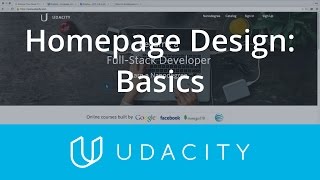 Homepage Design  UXUI Design  Product Design  Udacity [upl. by Jarret]