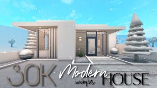 BLOXBURG 30K MODERN WINTER HOUSE  NOGAMEPASS [upl. by Schoenburg40]