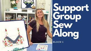 Pattern Beginner Quilting Tutorial Lori Holt Scrappy Support Group [upl. by Eirb]