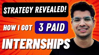 How To Get Paid Internships Off Campus  My Story amp Secret Strategy  Ayushman Pandita Hindi [upl. by Nosyrb128]