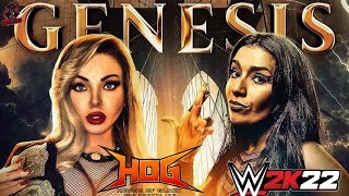 HOG WRESTLING NATALIA MARKOVA vs VIOLETTE NXT WRESTLE TALK WWE 2K22 [upl. by Eirrab858]