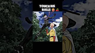 Saitama Mistakely Touch sound sonic balls 😆🍒 anime animeedit saitama onepunchman animeedits [upl. by Tamberg221]