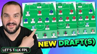 MY NEW FPL DRAFTS FOR GAMEWEEK 1  Fantasy Premier League Tips 202425 [upl. by Pizor]