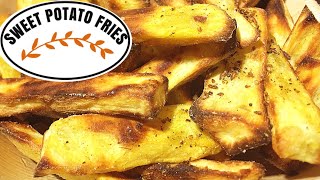 Baked Sweet Potato Fries  CRISPY and HEALTHY Fries  Navratri Special [upl. by Quita]