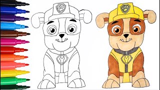 How to Draw RubbleHead from Paw Patrol  Easy amp Fun Drawing  art drawing pawpatrol cartoon [upl. by Akimed]