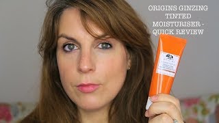 Origins GinZing Tinted Moisturiser  Quick Review [upl. by Bridges]