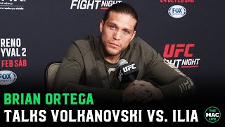 Brian Ortega on Volkanovski vs Topuria quotIt didnt seem like the same Volkquot [upl. by Morel]