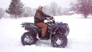 Grizzly 660 ditch and snow pile ride [upl. by Norab]