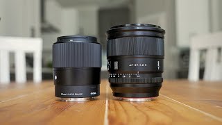 Sigma 23mm F14 vs Viltrox 27mm F12 [upl. by Aihgn]