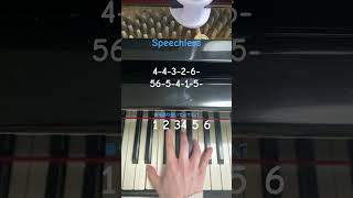 【SpeechlessNaomi Scott】簡単ピアノ片手で弾いてみたピアノ piano 簡単ピアノ aladdin disney アラジン ディズニー音楽 shorts [upl. by Dowski]