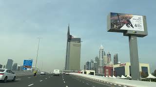 Palm Jumeirah to Tecom  DUBAI 4K drive [upl. by Nats]