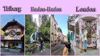 Last Europe travel vlog Triberg BadenBaden and London 🇩🇪 🇬🇧 [upl. by Fanechka]