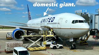 DOMESTIC GIANT Onboard Uniteds MONSTER 777200 [upl. by Nananne]