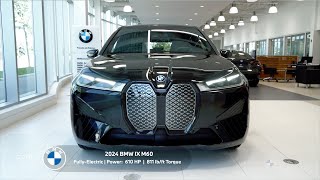 BMW IX M60 2024 Black Sapphire Metallic Black Sensatec Design Atelier bmwixm60 bmwix2024 bmwix [upl. by Annoled711]