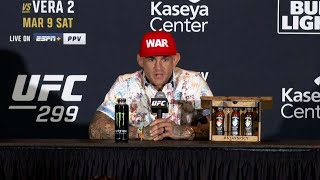 Dustin Poirier PostFight Press Conference  UFC 299 [upl. by Laflam]