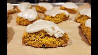 Pumpkin Walnut Scones with Maple Cream Cheese Icing with Chef Gail Sokol [upl. by Arramas]