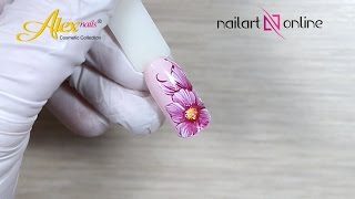 Nageldesign für kurze nägel  Frühlingsblumen  Design №23 [upl. by Ettebab]