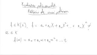 Evaluarea polinoamelor Rădăcini ale unui polinom clasa a 12a [upl. by Adneral]