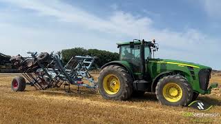 LEMKEN SMARAGD 9600 STUBBLE CULTIVATOR DEMO [upl. by Aloibaf]