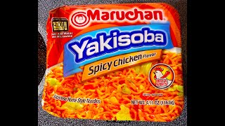 Yakisoba Spicy Chicken Ramen  Maruchan [upl. by Nannek]