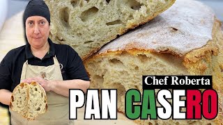 PAN CASERO Irresistible La Receta Italiana Facil y Rapida 🥖🇮🇹 con Chef Roberta  Aroma Roma [upl. by Aicinod]