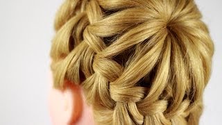 Делаем прическу паутинка  корона Crown Braid [upl. by Marylynne523]