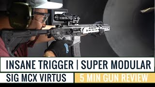 Sig Sauer MCX Virtus  A Truly Tactical Weapon  5 Minute Review [upl. by Erdua]