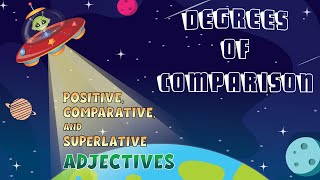 Degrees of Comparison  Positive Comparative and Superlative Adjectives [upl. by Vachell]