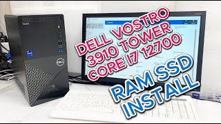 Dell Vostro 3910 Tower i7 12700 RAM SSD install [upl. by Battiste709]