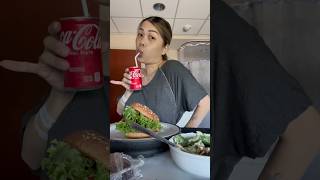 What I ate 24 hours after giving birth part 2 of 2 — All American burger [upl. by Aekim]