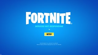 FORTNITE SERVERS NOT RESPONDING RETRY AFTER UPDATE SEASON 7 [upl. by Iloj]