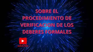 PROCEDIMIENTO DE VERIFICACIÓN DEBERES FORMALES DE CONTRIBUYENTES ORDINARIOS Y ESPECIALES VENEZUELA [upl. by Kan908]