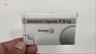 Actame 20 Capsule  Actame Capsules  Isotretinoin 20mg Capsules Uses  Actame 20mg Capsule Uses [upl. by Kelula]