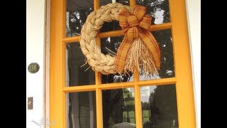 Double Braided Raffia Wreath [upl. by Soirtemed]