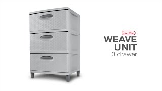 Sterilite 3 Weave Drawer Unit [upl. by Ikaz]