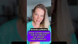 Do nada Joice Hasselmann vai apoiar Pablo Marçal Oportunismo [upl. by Allehc]