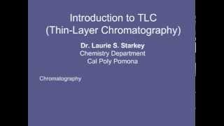 1 Introduction to TLC ThinLayer Chromatography [upl. by Harlamert]